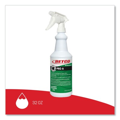 Betco Symplicity Pro A Prewash/Spotter, Citrus Scent, 32 oz Bottle, 6/Carton (BET4901600)