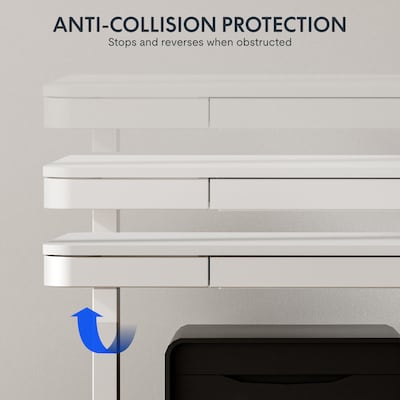 FlexiSpot EW2 48"W Electric Adjustable Standing Desk, White (EW2W-E)