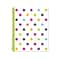 2024-2025 Blue Sky Teacher Lesson Dots 8.5 x 11 Academic Weekly & Monthly Planner, Plastic Cover,