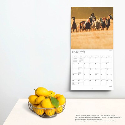 2025 BrownTrout Cowboys 12" x 12" Monthly Wall Calendar (9781975476885)