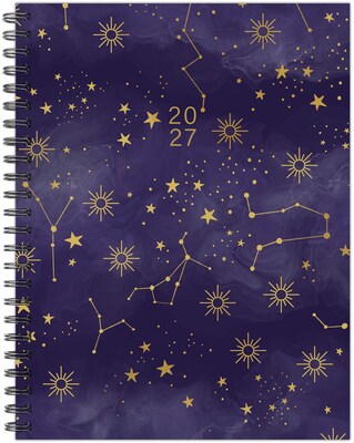 2027 Willow Creek Starry Night 6.5 x 8.5 Calendar Year Weekly & Monthly Standard Planner, Assorted Colors (66348)
