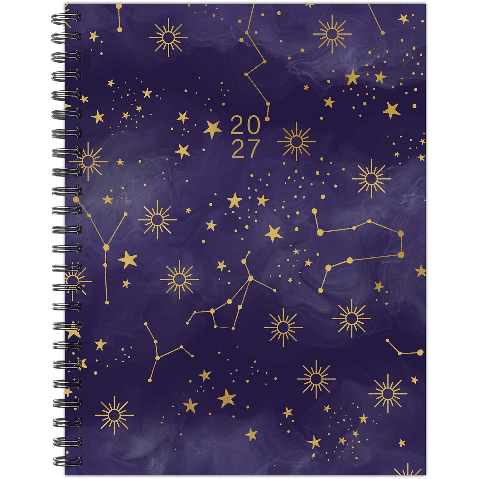 2027 Willow Creek Starry Night 6.5 x 8.5 Calendar Year Weekly & Monthly Standard Planner, Assorted Colors (66348)