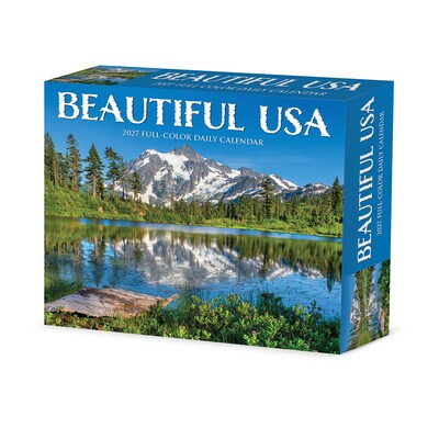 2027 Willow Creek Beautiful USA 6.2 x 5.4 Daily Day-to-Day Calendar, Assorted Colors (63200)