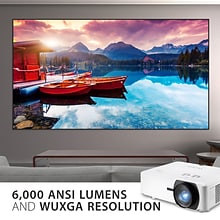 ViewSonic 6000 Lumens WUXGA Laser Projector with 1.6x Optical Zoom and Dual HDMI, White (LS920WU)
