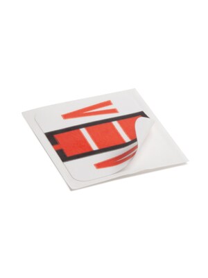 Smead BCCR Labels File Folder Label, V, Dark Orange, 500 Labels/Pack (67092)