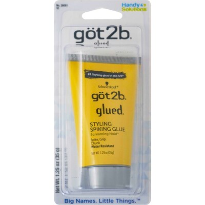 got2b Glued Hair Spiking Glue, 1.25 oz Tube, 3 Tubes/Box, 16 Boxes/Carton
