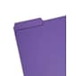 Smead Interior File Folders, 1/3-Cut Tab, Letter Size, Purple, 100/Box (10283)