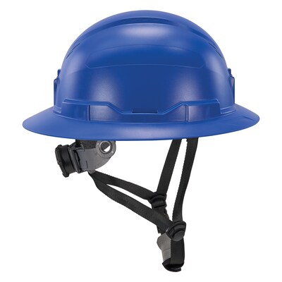 Ergodyne Skullerz 8963 PC-ABS Type II, Class E, 6-point Ratchet Suspension Full Brim Safety Helmet, Blue (60543)