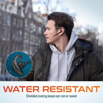 Delton 95X Wireless Noise Canceling MS Team Bluetooth Headset & Charging Case, Black (DHB95X)