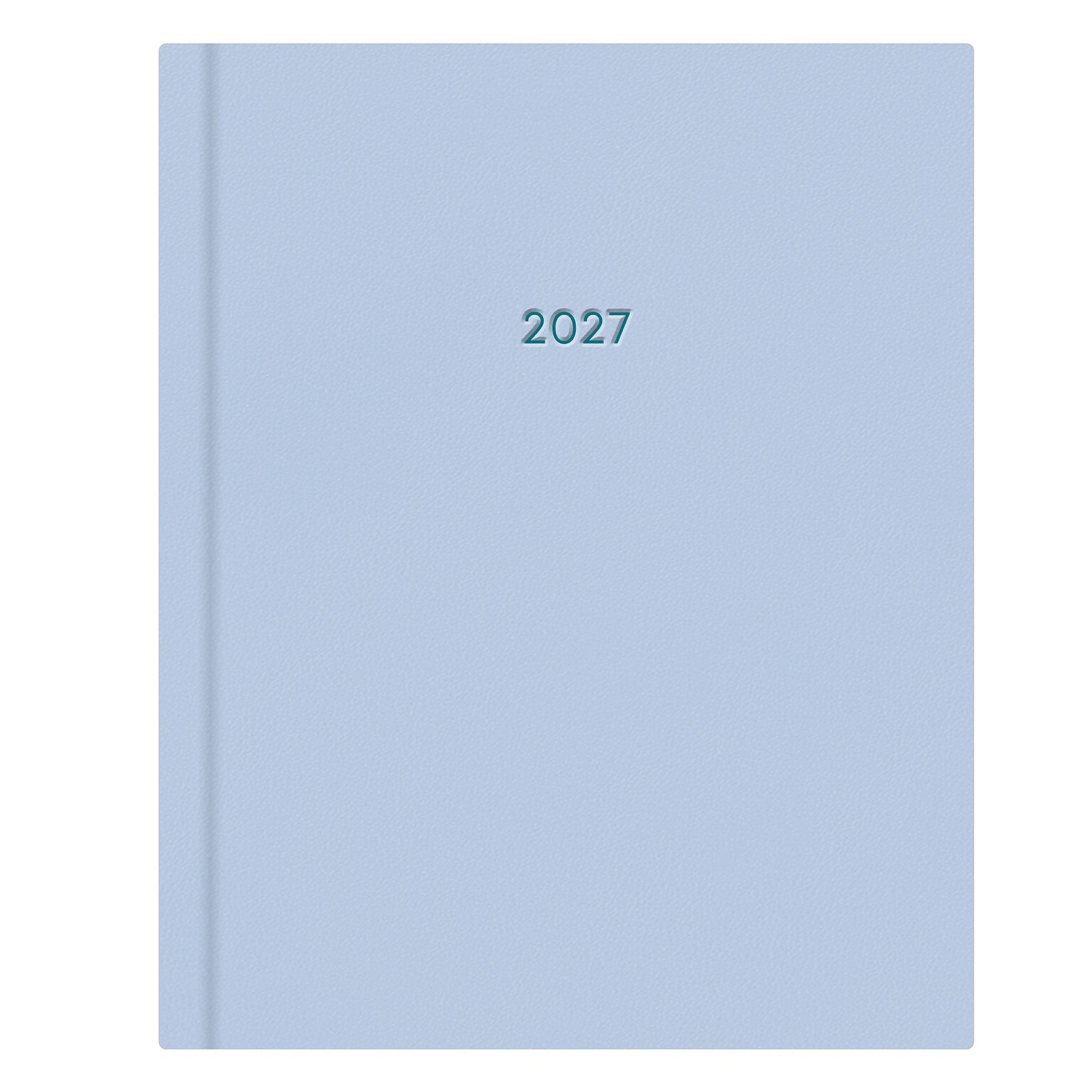 2027 Blue Sky 8 x 10 Calendar Year Weekly & Monthly Standard Planner, Faux Leather Cover, Soft Blue (159447)