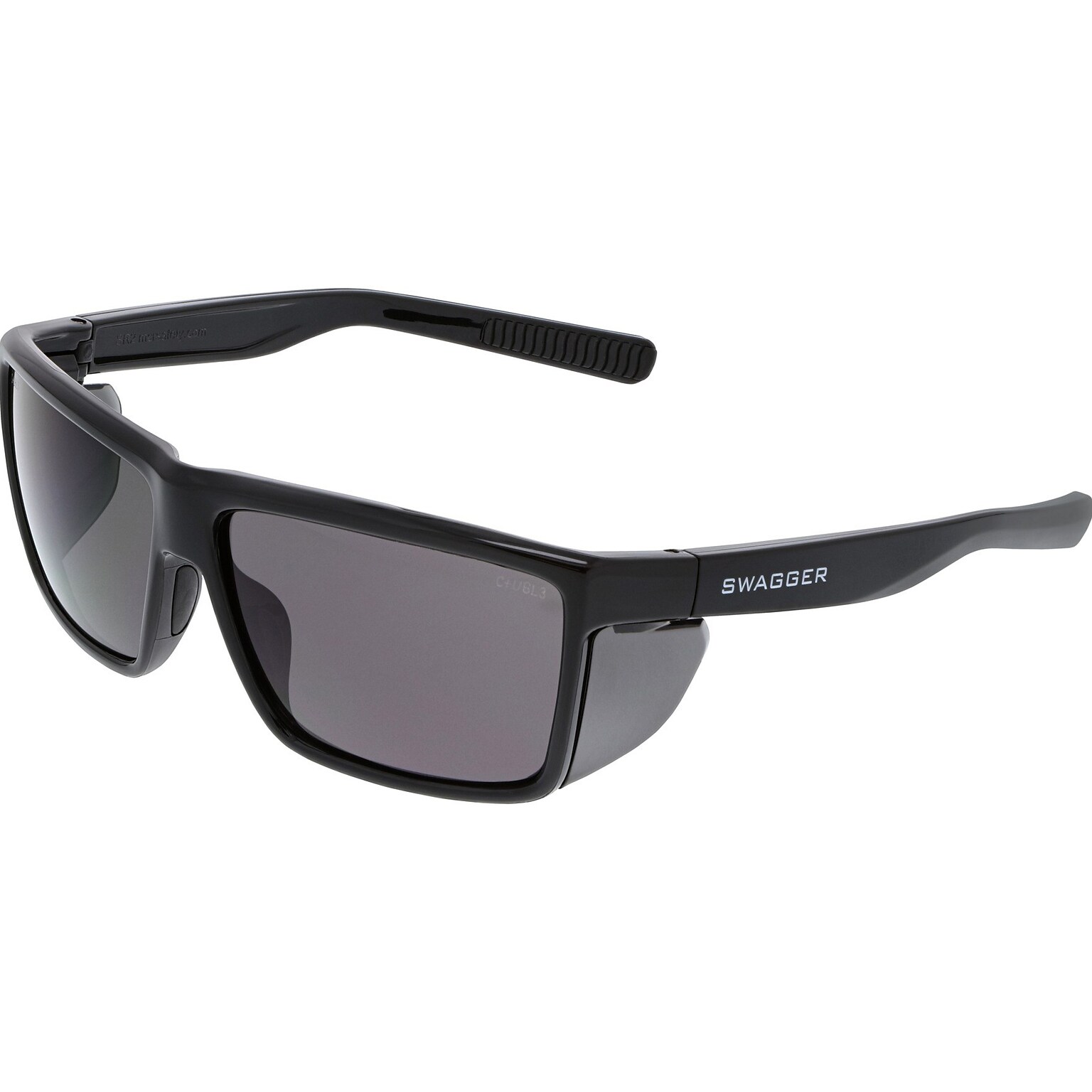 MCR Safety Swagger SR2 Safety Glasses, Anti-Scratch, Wraparound, Gray Lens (SR212)