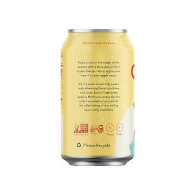 Olipop Prebiotic Crisp Apple Soda, 12 fl. oz., 12 Cans/Case (ICO63943)