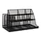 Mind Reader Network Collection 14-Compartment Condiment Organizer, Metal Mesh, Black (CMG2MESH-BLK 1