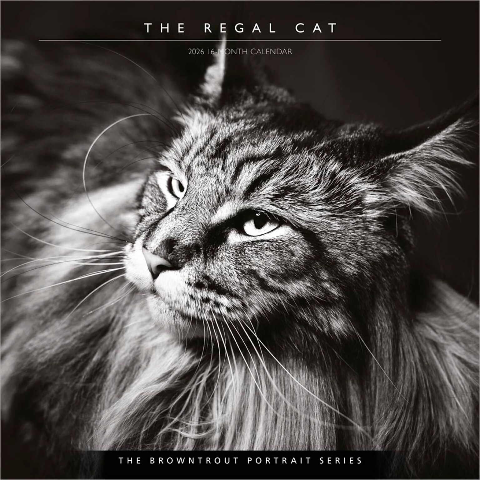 2026 BrownTrout The BrownTrout Portrait Series: The Regal Cat 12 x 12 Monthly Wall Calendar (9798330707874)