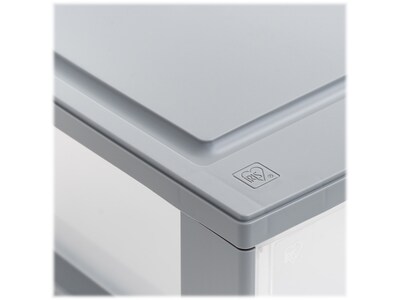 Iris Mini Storage Drawer, Gray/Translucent White (500221)