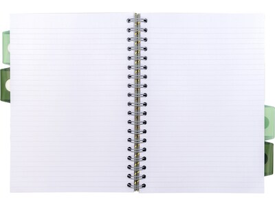 Pukka Pad Haze 5-Subject Notebooks, 7.4" x 9.84", Ruled, 100 Sheets, Assorted Colors, 3/Pack (9975(AST)-HZE)