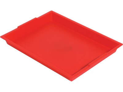 Deflect-O Little Artist Polypropylene Paint Tray, 1.83 x 16.04 x 12.07, Red (39507RED)
