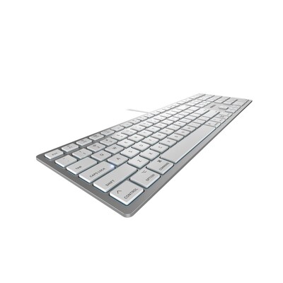 Cherry KC 6000C for Mac Wired Keyboard, White/Silver (JK-1620US-1)