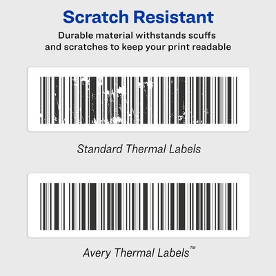 Avery Thermal Shipping Labels, 4" x 6", White, 220 Labels/Roll, 4 Rolls/Box (4157)