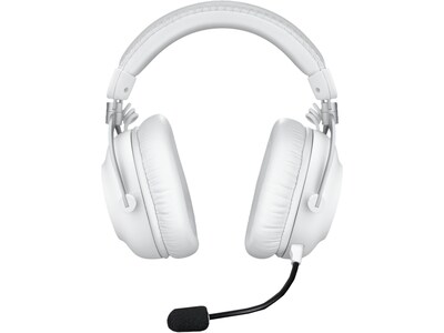 Logitech PRO X 2 LIGHTSPEED Wireless Bluetooth Stereo Gaming Over-the-Ear Headset, 3.5mm, White (981-001268)
