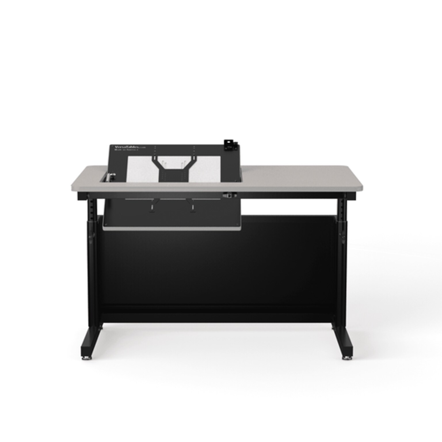 VersaDesk Revolution 48W Manual Adjustable Standing Computer Table, Grey/Black (RST4830-BG)
