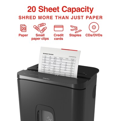 Staples 20-Sheet Micro-Cut Multi-Media Shredder (ST62155)