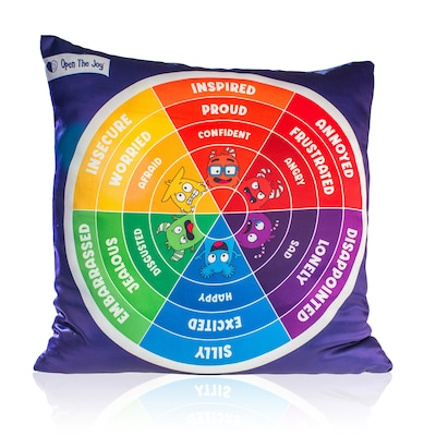 Open the Joy Weighted Emotions Wheel Pillow, Multicolored (OTJ1SWHEELPILL)