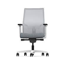 HON Ignition 2.0 Fabric/Mesh Swivel Task Chair, Basalt/Designer White (HIWMMKD.Y2.A.H.IF.APX25.DW.SB