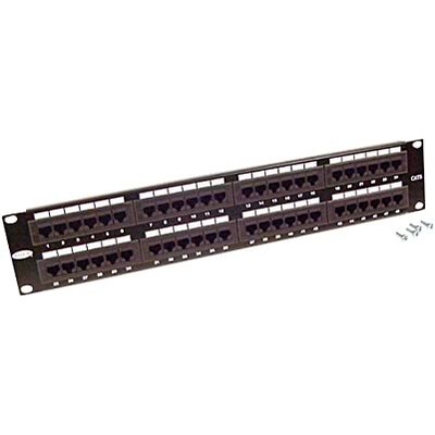 Belkin® Angled CAT 5 Patch Panel with Cable Rings; 48-Port