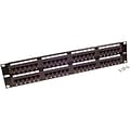 Belkin® Angled CAT 5 Patch Panel with Cable Rings; 48-Port