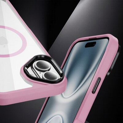 SaharaCase Raider Series MagSafe Compatible Phone Case for iPhone 17, Shock Absorbing, Desert Rose (CP00928)