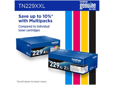 Brother TN229XXL Black Super High Yield Toner Cartridge (TN229XXLBK)