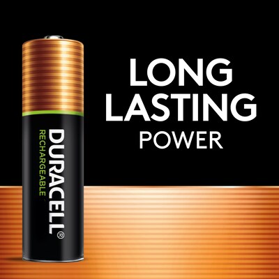 Duracell Ion Speed AA NiMH Rechargeable Battery with Charger, 4/Pack (CEF14)