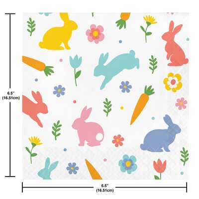 Say Hooray! Easter Frills Disposable Paper Plates and Napkins Set, 48/pack (DTC9647E2G)
