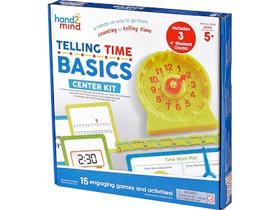 hand2mind Telling Time Basics Center Kit (93408)