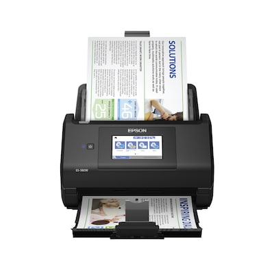 Epson WorkForce ES-580W Wireless Duplex Document Scanner, Black (B11B258201)