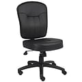 Boss Leather Task Chair, Black (B1560)