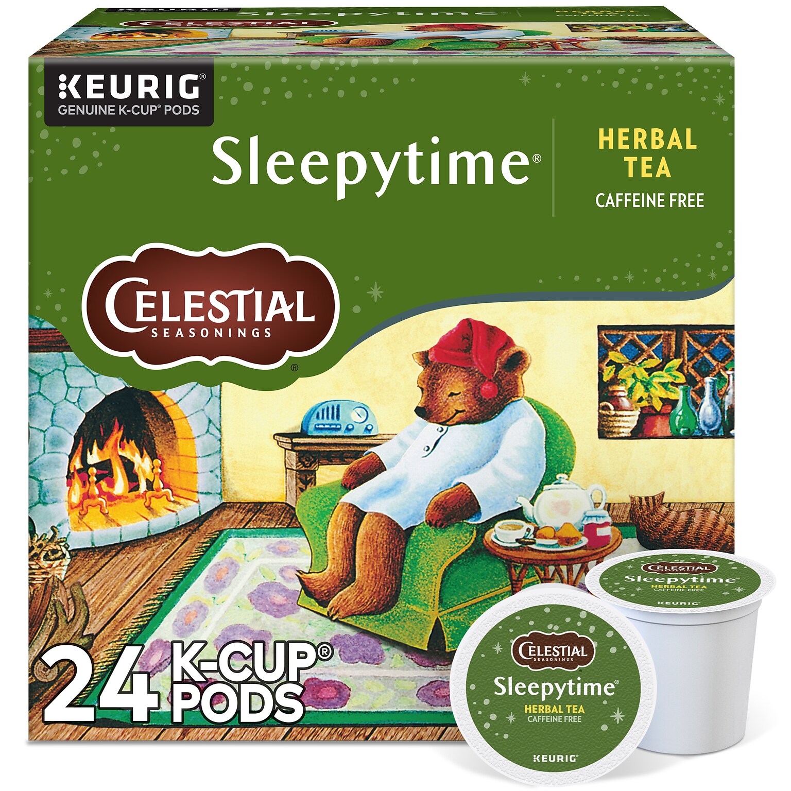 Celestial Seasonings Sleepytime Herbal Tea, Keurig® K-Cup® Pods, 24/Box (14739)
