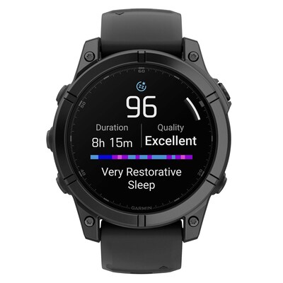 Garmin fenix E AMOLED Multisport GPS Smartwatch, Slate Gray & Black, 47mm (GRM0302503)