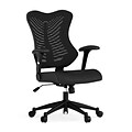 Flash Furniture Kale Ergonomic Mesh Swivel High Back Executive Office Chair, Black (BLZP806BK)