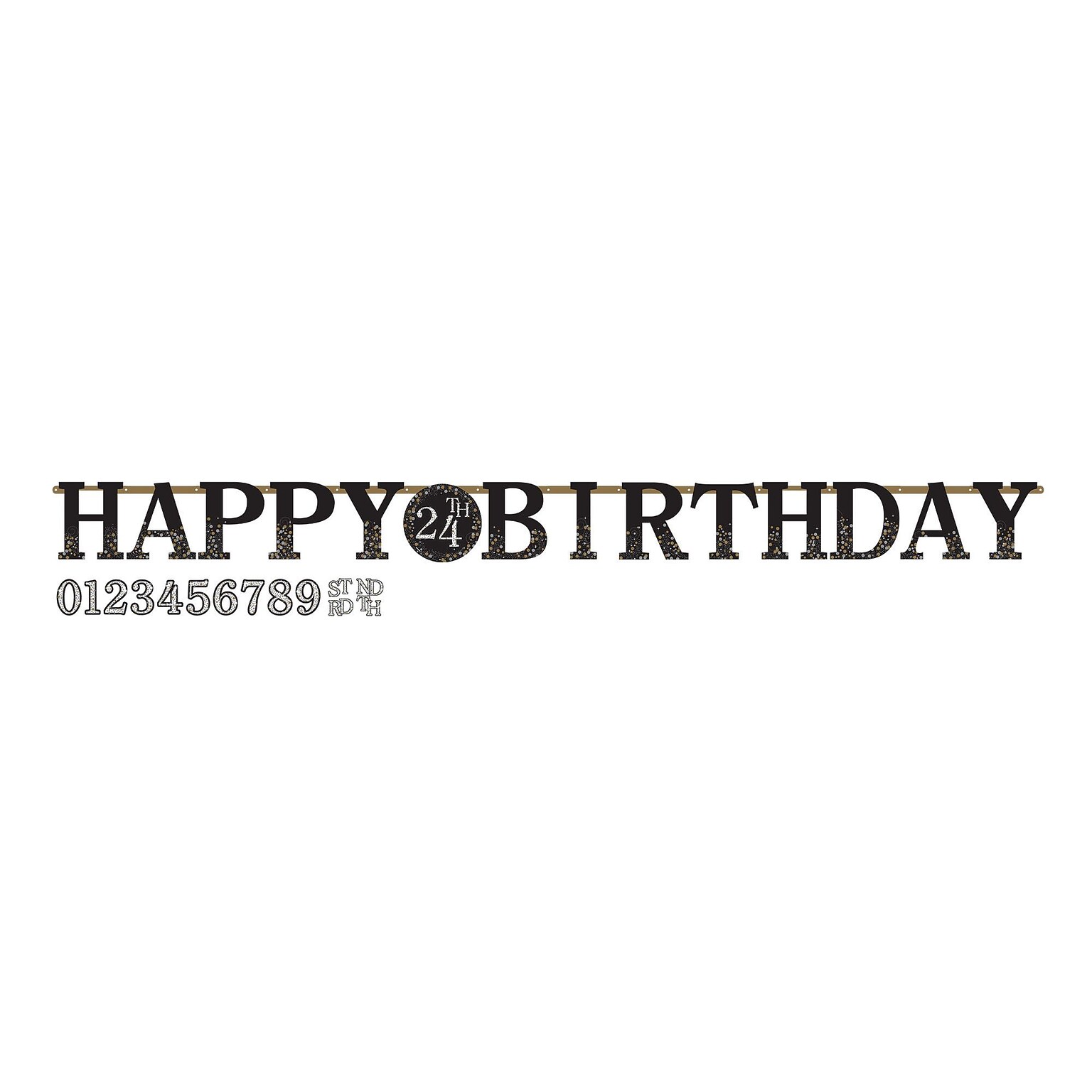 Party City Sparkling Celebration Add-An-Age Birthday Banner (AM121873-NS)