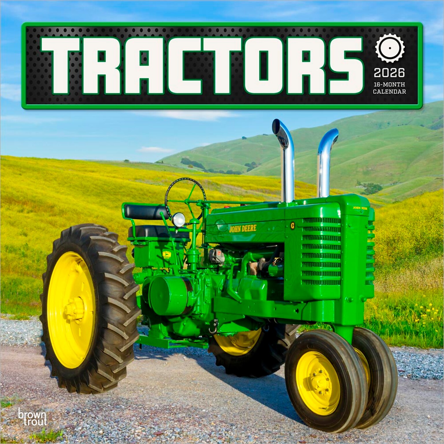 2026 BrownTrout Tractors 12 x 12 Monthly Wall Calendar (9798330705931)