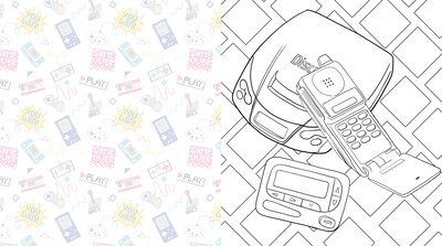 Quarto Best of the '90s Coloring Book, 96 Pages (9780760381243)