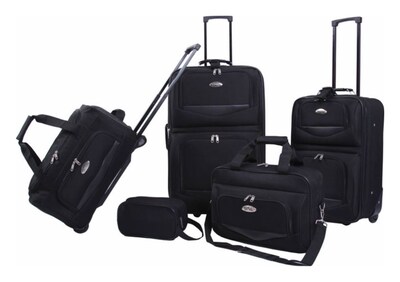 Bob Mackie Expandable 5-pc Luggage Set