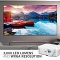 ViewSonic 3000 Lumens WXGA Shorter Throw LED Projector with 125% Rec. 709, White (LS500WH)