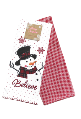 CYBER WEEK GIFT:  2PK Christmas Kitchen Towel Set
