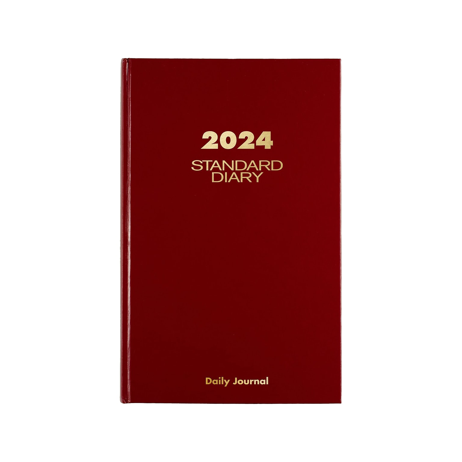 2024 AT-A-GLANCE Standard Diary 7.75 x 12 Daily Diary, Hardsided Cover, Red/Gold (SD377-13-24)