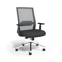 Staples Prestige Marrett Ergonomic Fabric Swivel Task Chair, Black (UN53249)