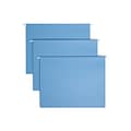 Smead Hanging File Folders, 1/5-Cut Tab, Letter Size, Blue, 25/Box (64060)