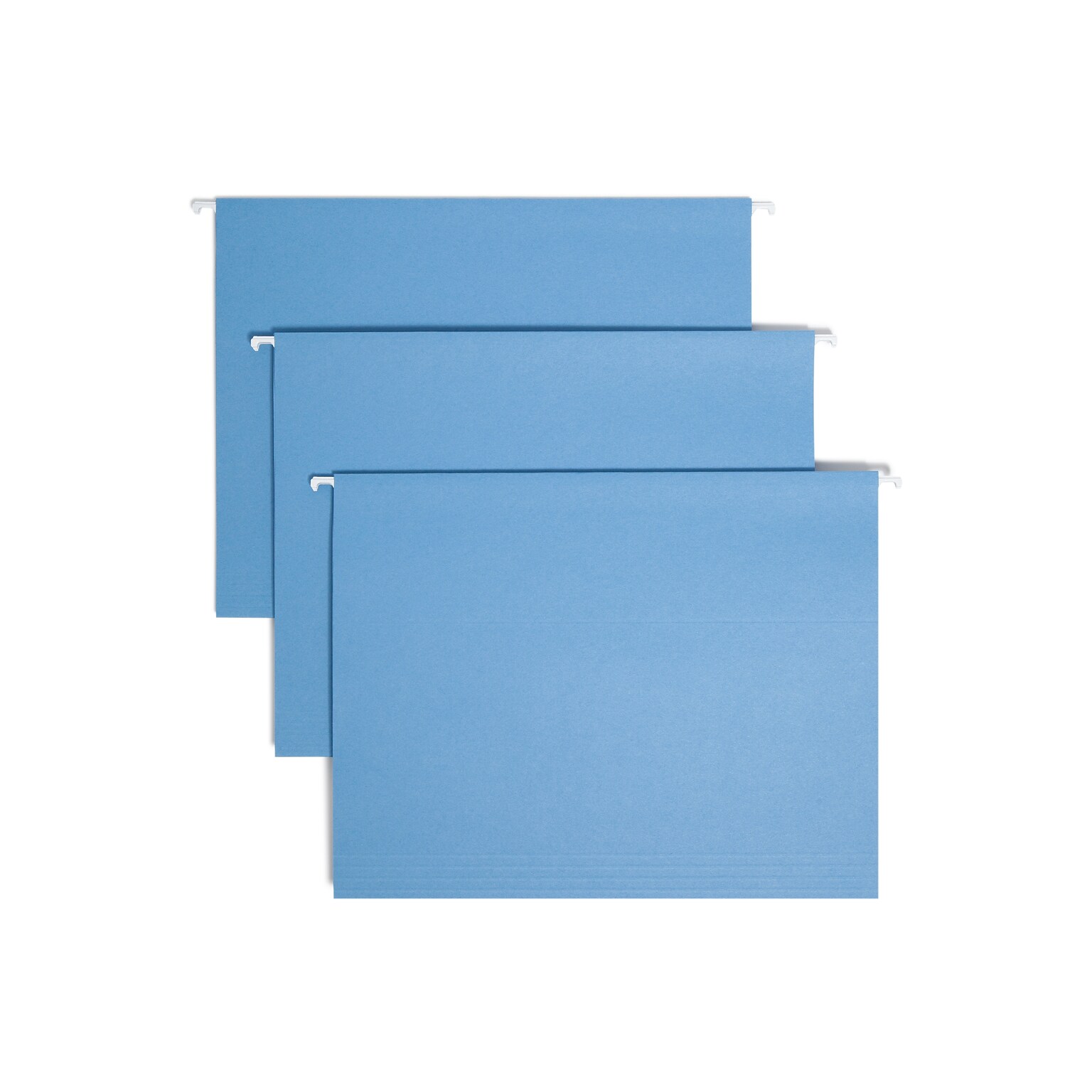Smead Hanging File Folders, 1/5-Cut Tab, Letter Size, Blue, 25/Box (64060)